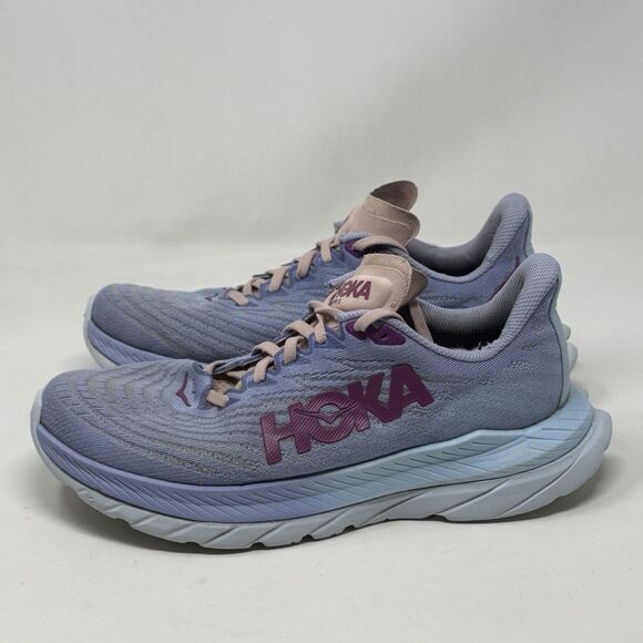 Hoka One One Mach 5 Womens 8.5 Blue Lightweight Running Shoes Sneakers - Picture 2 of 16